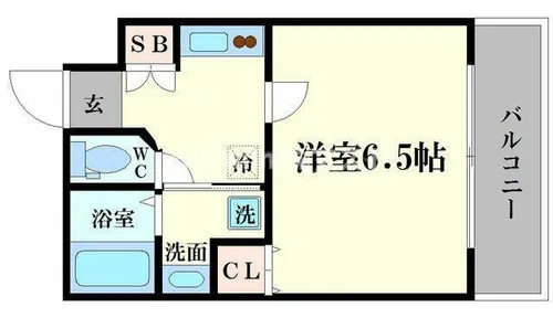 プレサンス難波EASTモダニティ【10階】の間取り