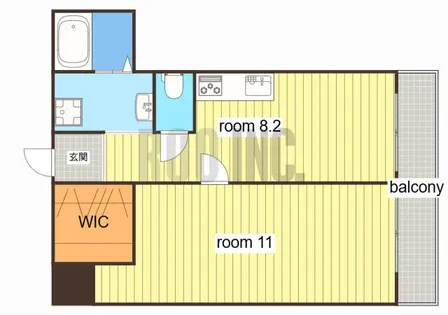 五反ビル【302号室】の間取り