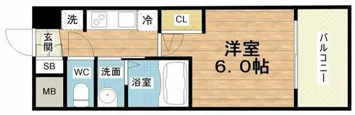 ザ・ウエストマークシティプレミアム【4階】の間取り