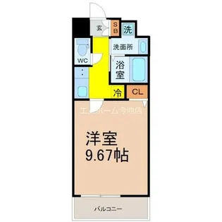 NONAMI RISE(ノナミライズ)【9階】の間取り