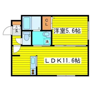 デイズ環状通東【306号室】の間取り