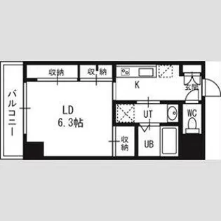 アストリアN6【9階】の間取り