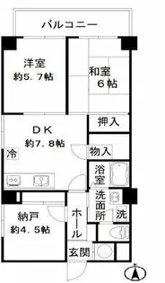 ヒルブリッジヒルNO1【6階】の間取り