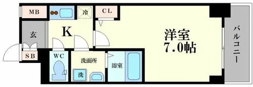 S-RESIDENCE福島Alovita【9階】の間取り