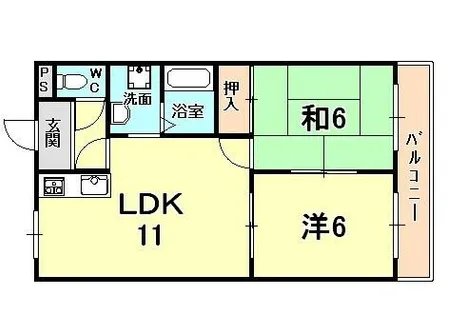 甲陽園ローズハイツ【1階】の間取り