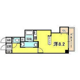 ラ・フォンテ甲東園【6階】の間取り