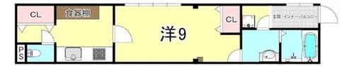 グランヴィア甲南【4階】の間取り