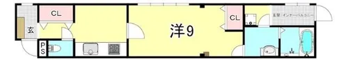 グランヴィア甲南【2階】の間取り