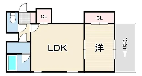 デコール岡本2番館【1階】の間取り