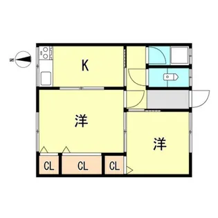 北王子荘2号館【2階】の間取り