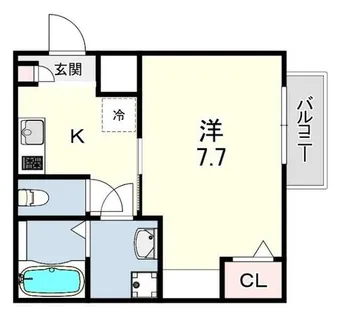明石エヌエムスワサントユイット【2階】の間取り