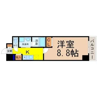 ニューシティアパートメンツ円上町【2階】の間取り