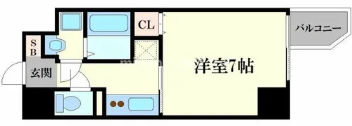 エスリード福島ラグジェ【4階】の間取り