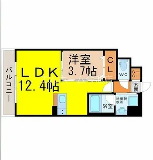 ポルタニグラ千種【3階】の間取り