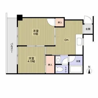 電気館ビルアポロハイツ【3階】の間取り