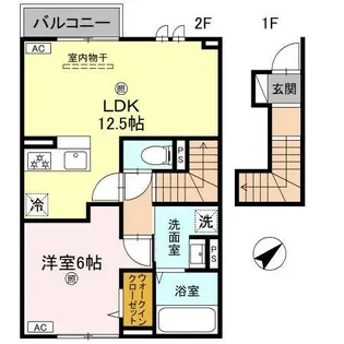 インフィニティ北之丁【2階】の間取り