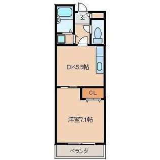 モンシェリ【3階】の間取り