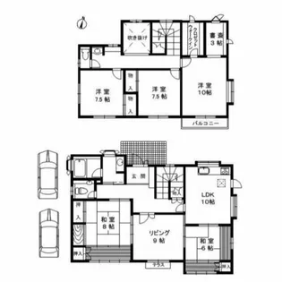 大阪府吹田市高野台3丁目【一戸建】の間取り