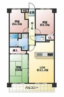 プレステージ南大久保【505号室】の間取り