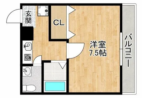 大阪府箕面市如意谷3丁目【マンション】の間取り