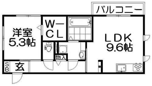 レブエスペランス【2階】の間取り