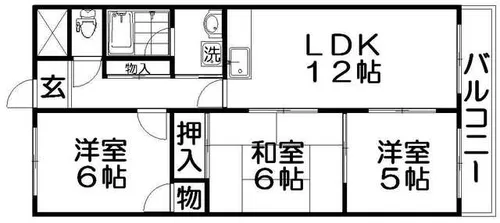 プラウクリエイト【4階】の間取り