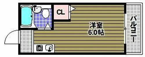 ユニコーン82’西野【3階】の間取り