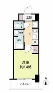 ジオエント福島野田【10階】の間取り