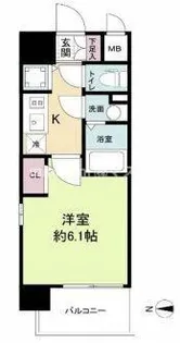 エスリードレジデンス大阪福島イースト【9階】の間取り