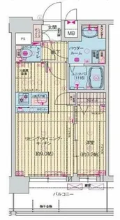 プレサンス緑橋ソレアス【14階】の間取り