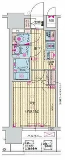 プレサンス緑橋ソレアス【6階】の間取り