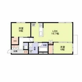 グランフォレスト千代田【1階】の間取り