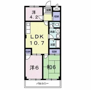 アレーゼF【2階】の間取り