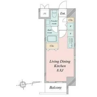 glanz【9階】の間取り