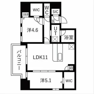 スプランディッドX【12階】の間取り