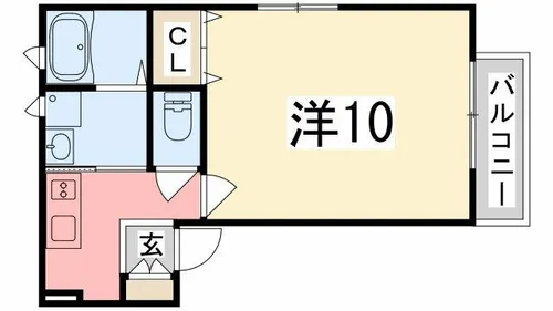 メゾン・ハクトー姫路駅前【103号室】の間取り