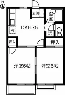 SUNNY HEIGHTS 21【203号室】の間取り