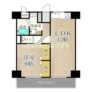 ロベリア弐番館【8階】の間取り