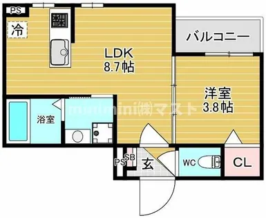 KISHINOSATO ST【1階】の間取り