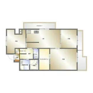 矢野マンション【4階】の間取り