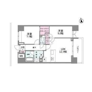 シーズンフラッツ今池NORTH【7階】の間取り