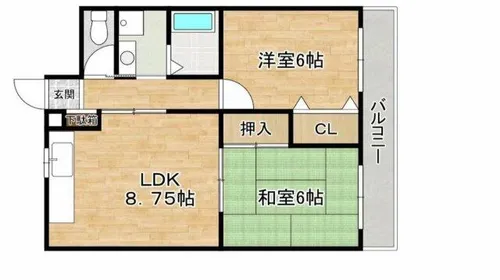 サングレイス光陽【5階】の間取り