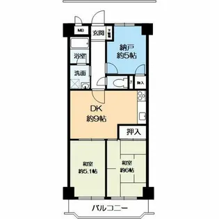 ルモン明石公園【3階】の間取り