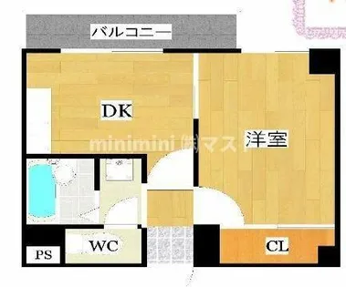 レクシア九条【5階】の間取り