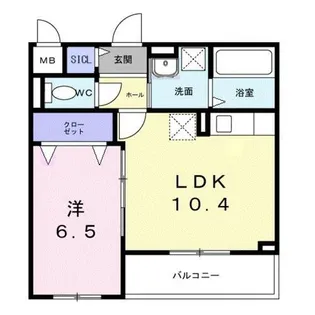 ラ・クロシェット【2階】の間取り