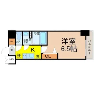 ディアレイシャス名古屋太閤通【3階】の間取り