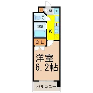 パルティール城西【11階】の間取り