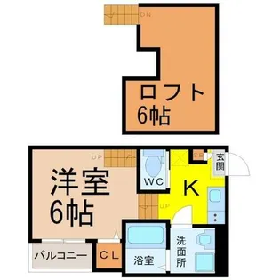 プランドルアムール【1階】の間取り