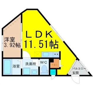 吹上ラファイエット【1階】の間取り