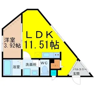 吹上ラファイエット【1階】の間取り